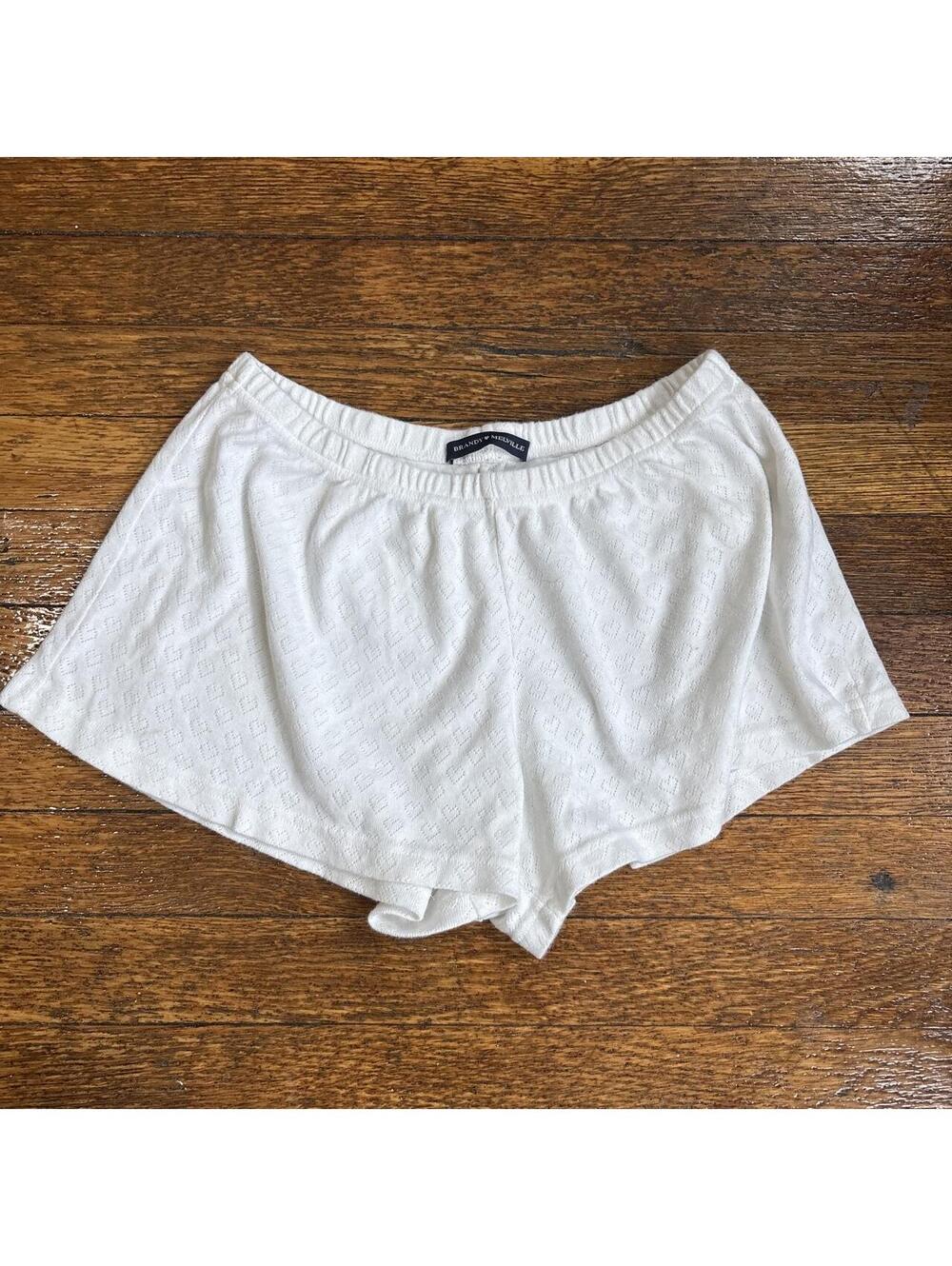 Brandy Melville Women's White Shorts